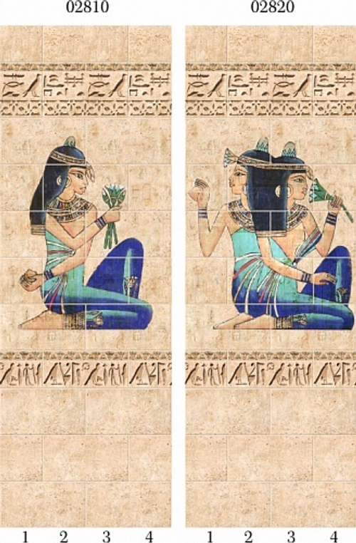 Панель ПВХ фотопечать 3D Panda Египет 2700х250 мм