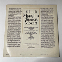 Винтажная виниловая пластинка LP Mozart Моцарт, Menuhin Иегуди Менухин Dirigiert Mozart (ГДР 1972)
