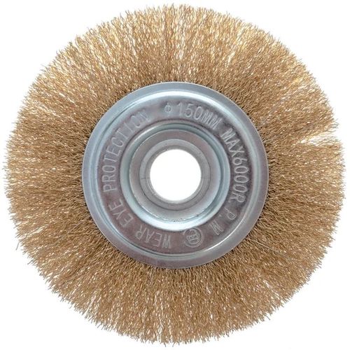 Щетка дисковая 150 мм/22мм для УШМ, проволока витая латунированная Yoko