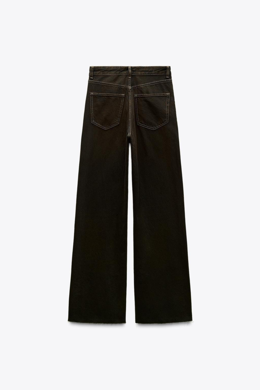 Джинсы с высокой посадкой trf wide leg