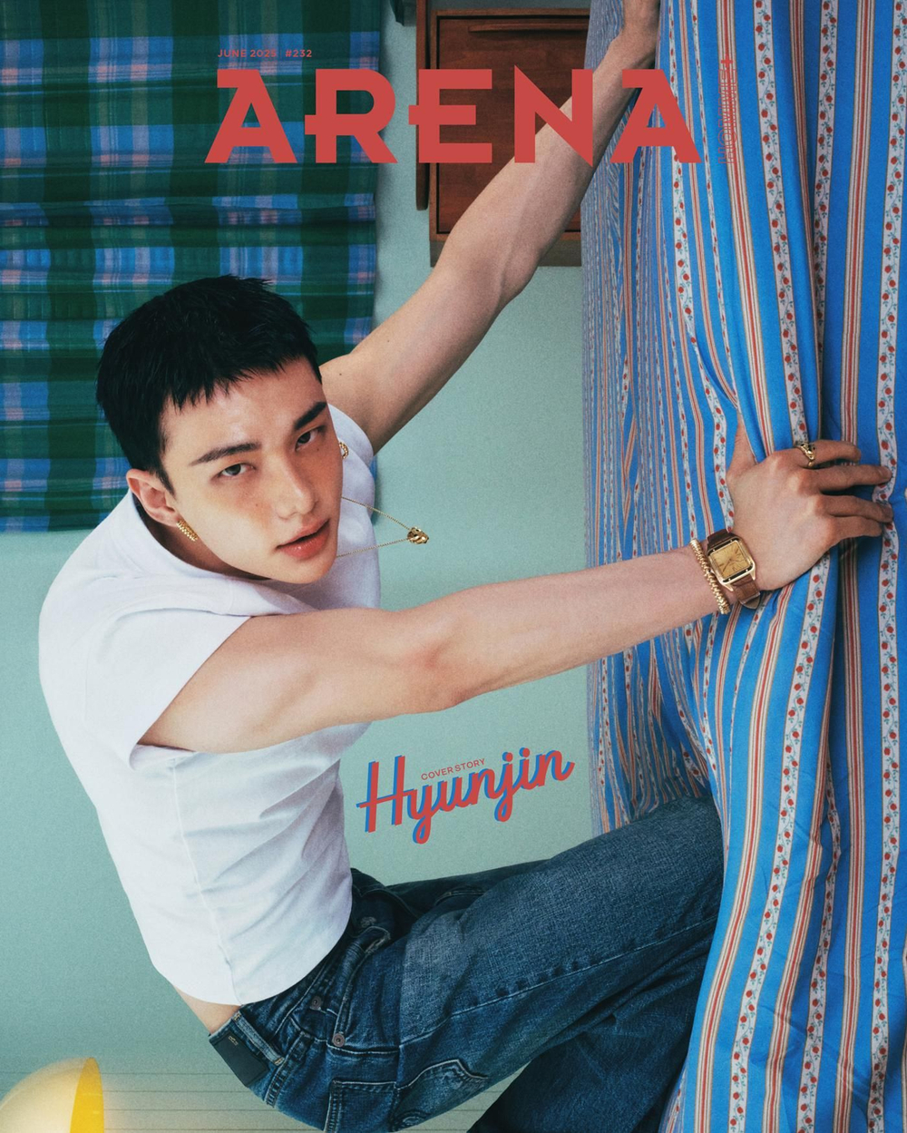публикация ARENA HOMME - 2025.06 STRAY KIDS HYUNJIN A Type