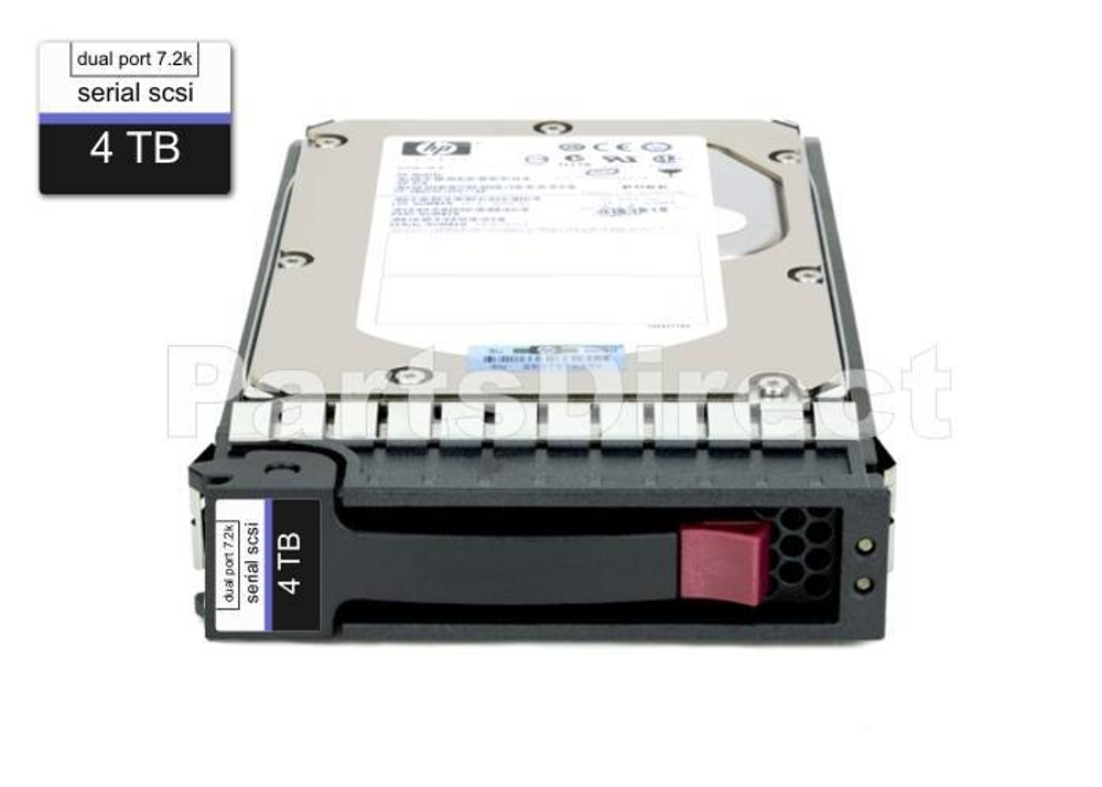 Жесткий диск HPE MB4000JEFNC HP G1-G7 4-TB 12G 7.2K 3.5 512e SAS