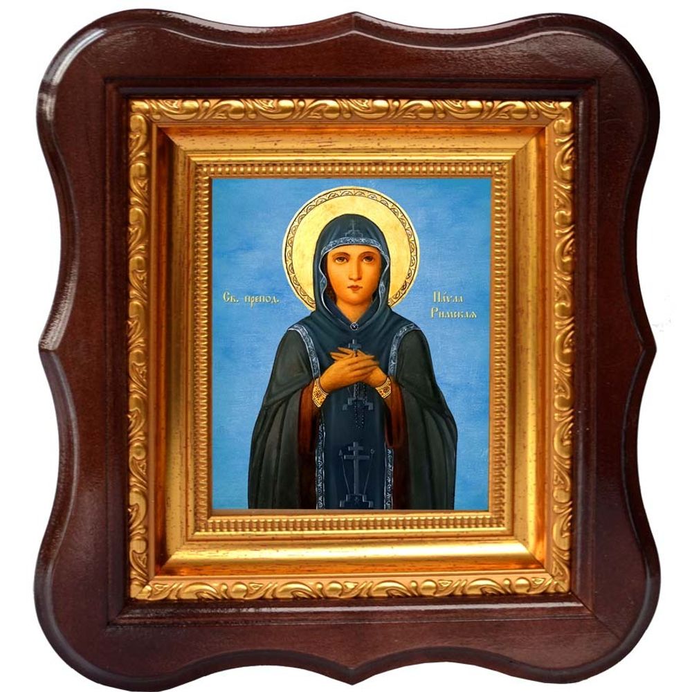 Павла Римская преподобная игумения. Икона на холсте.
