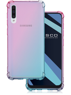 Чехол ROSCO для Samsung Galaxy A30s;Samsung Galaxy A50;Samsung Galaxy A50s оптом (арт. SS-A50-HARD-TPU-PINK-BLUE)