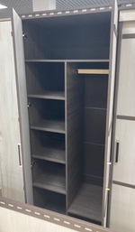 Шкаф 2-х створ. для белья и одежды Ольга-13 ЛДСП ясень анкор темн./ясень анкор св.