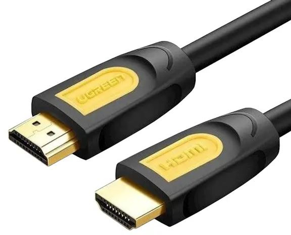 Кабель UGREEN HD101 HDMI Round Cable 1m (Yellow/Black)