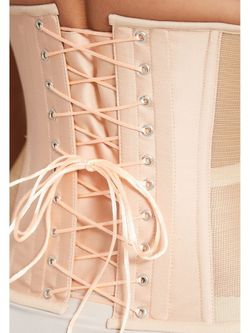 Нюдовый прозрачный корсет MINI