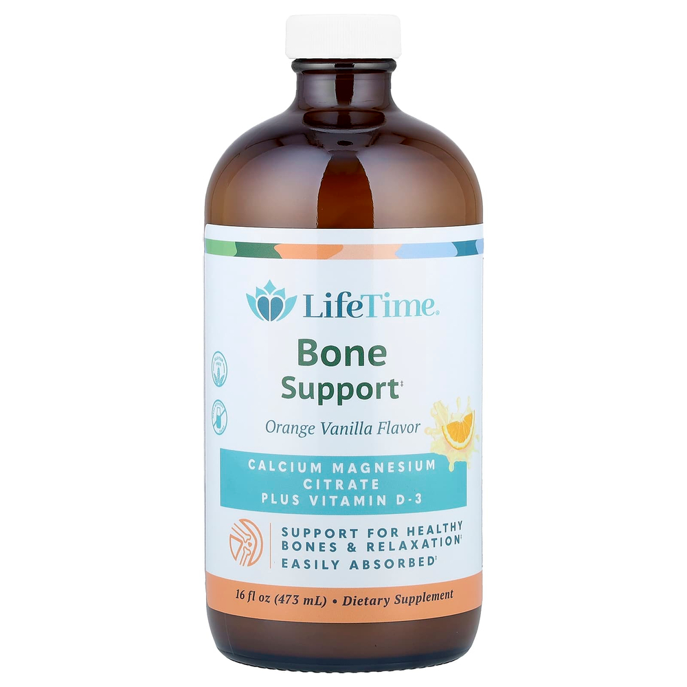 LifeTime Vitamins, добавка для поддержки здоровья костей, со вкусом апельсина и ванили, 473 мл (16 жидк. унций)
