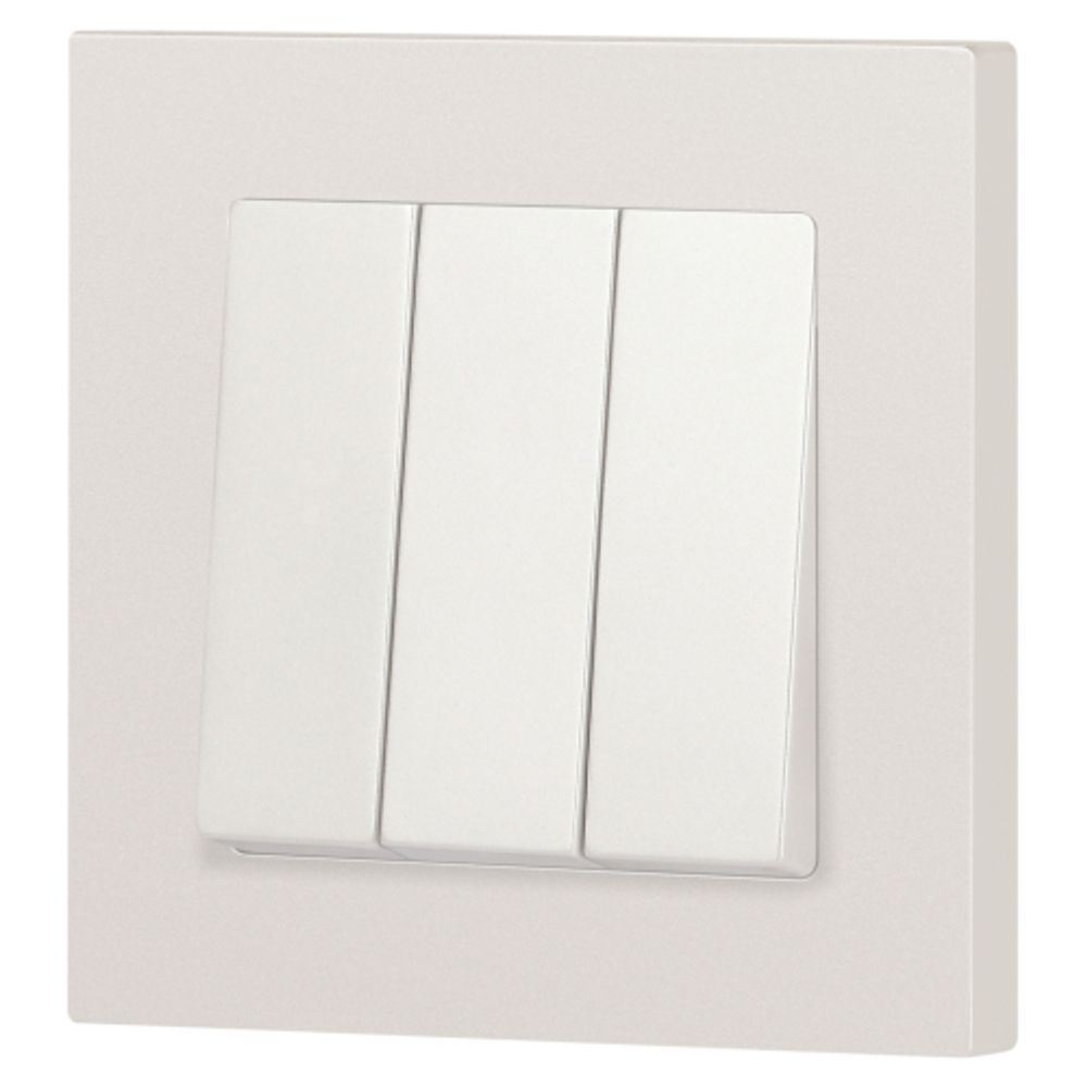 Выключатель Intro Accent 6-106-06 тройной, 10А-250В, IP20, СУ, AL/CU, перламутр