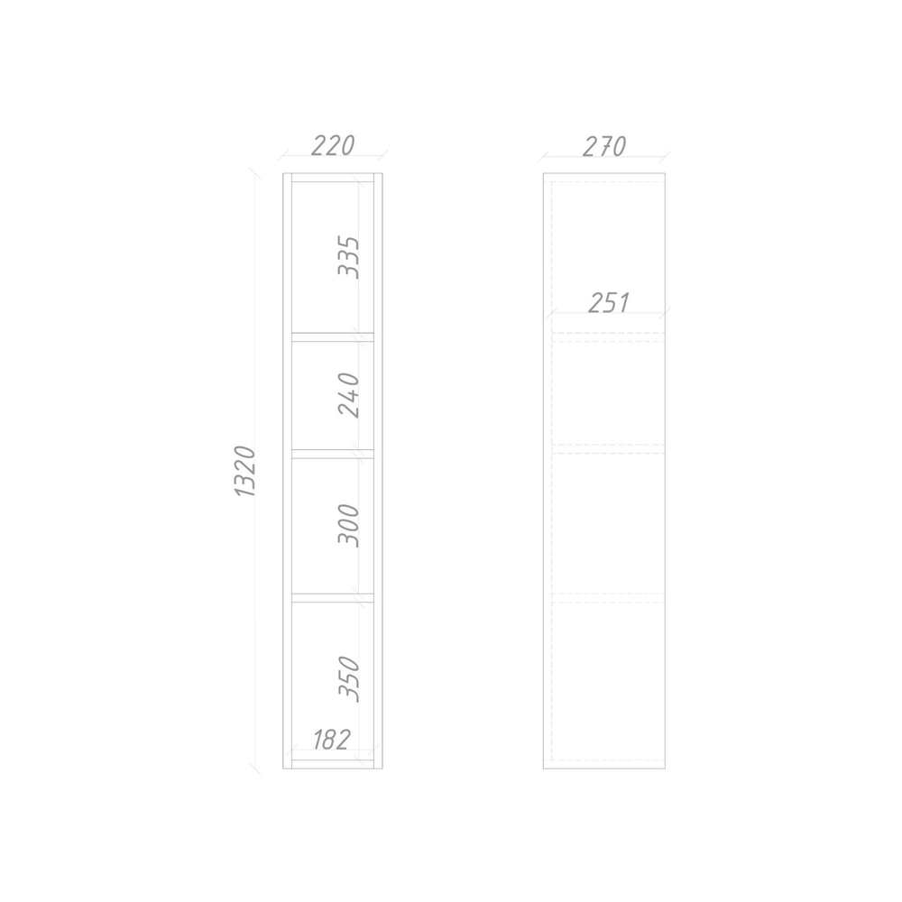 Стеллаж подвесной ML302