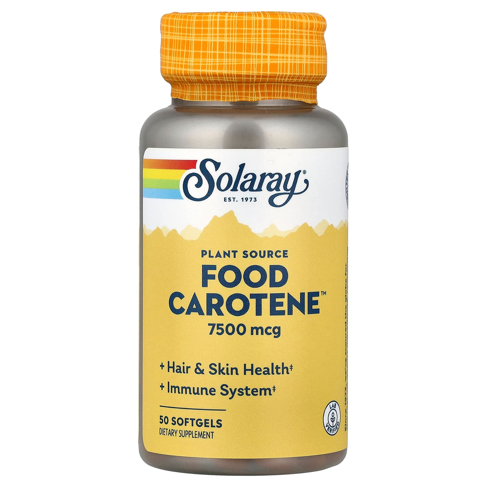 Solaray, Food Carotene™, 50 капсул