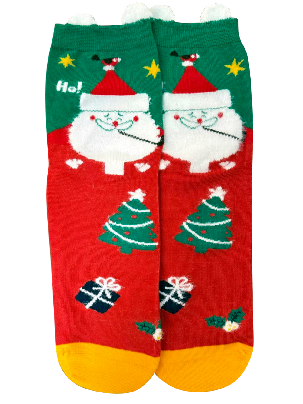 Носки НГ р.35-40 "New Year's magic" Санта