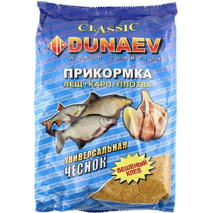 Прикормка DUNAEV Классика 0.9кг Универсальная Чеснок