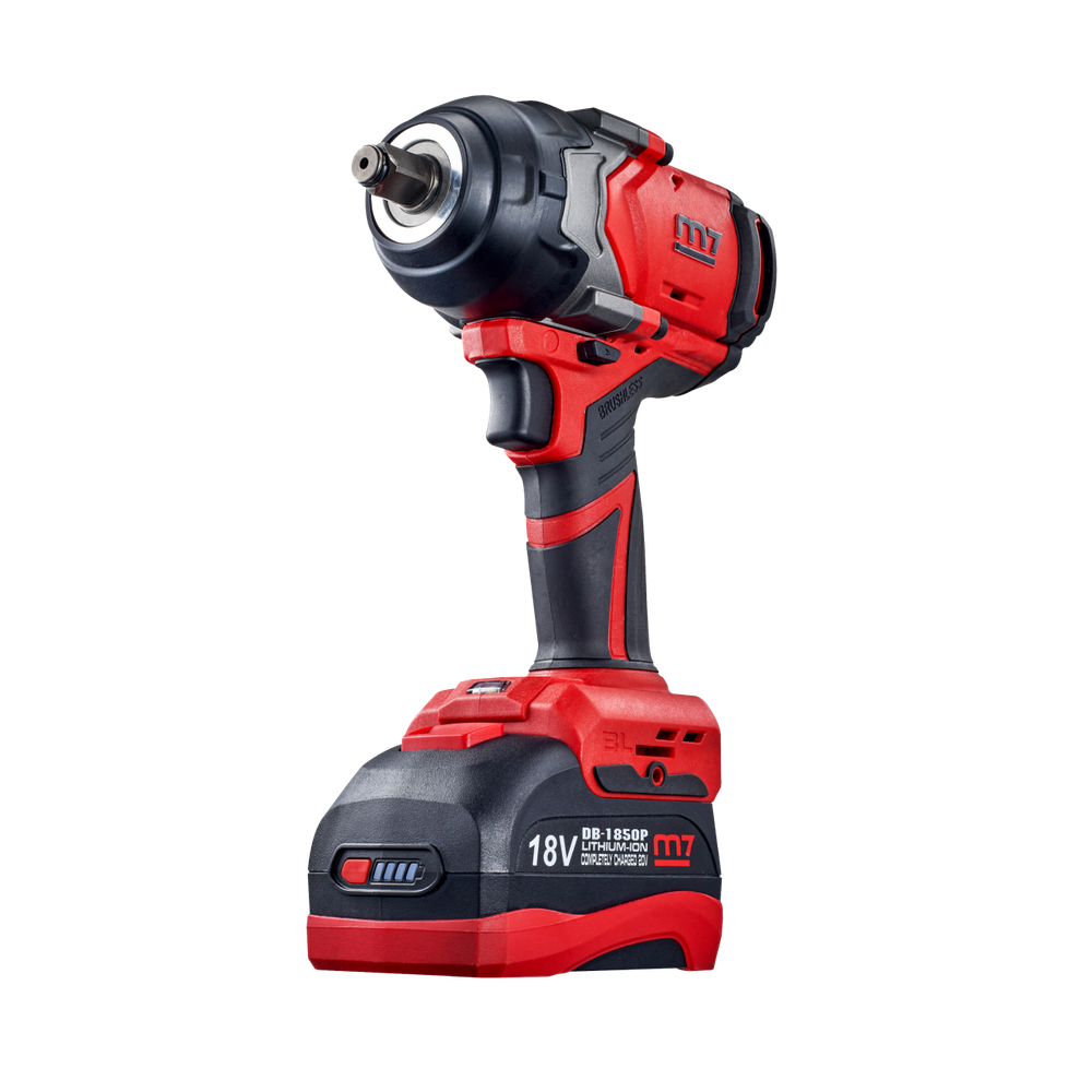 MIGHTY SEVEN (DW-406A) Гайковерт аккумуляторный ударный 1/2", 1600 Нм, 18 В