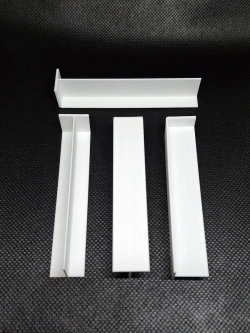 Соединитель для плинтуса 16x80 мм, белый пластиковый - 4 шт.