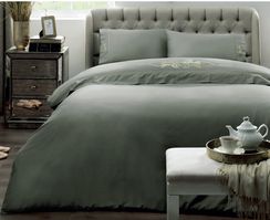 Постельное белье IMPERIAL хаки жаккард deluxe TIVOLYO HOME Турция