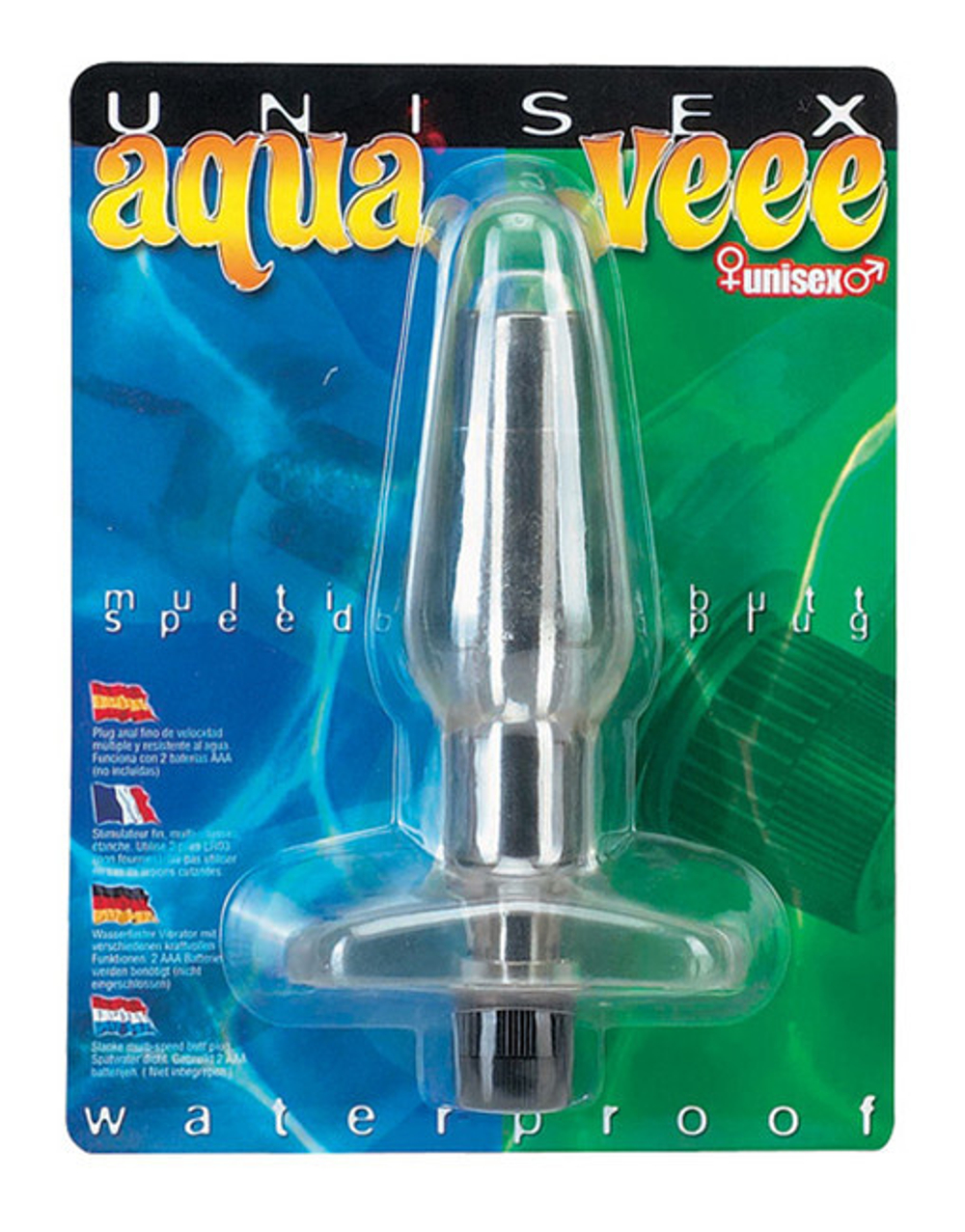 Анальная пробка Aqua Veee (12 см, прозрачный) (Цвет: прозрачный)