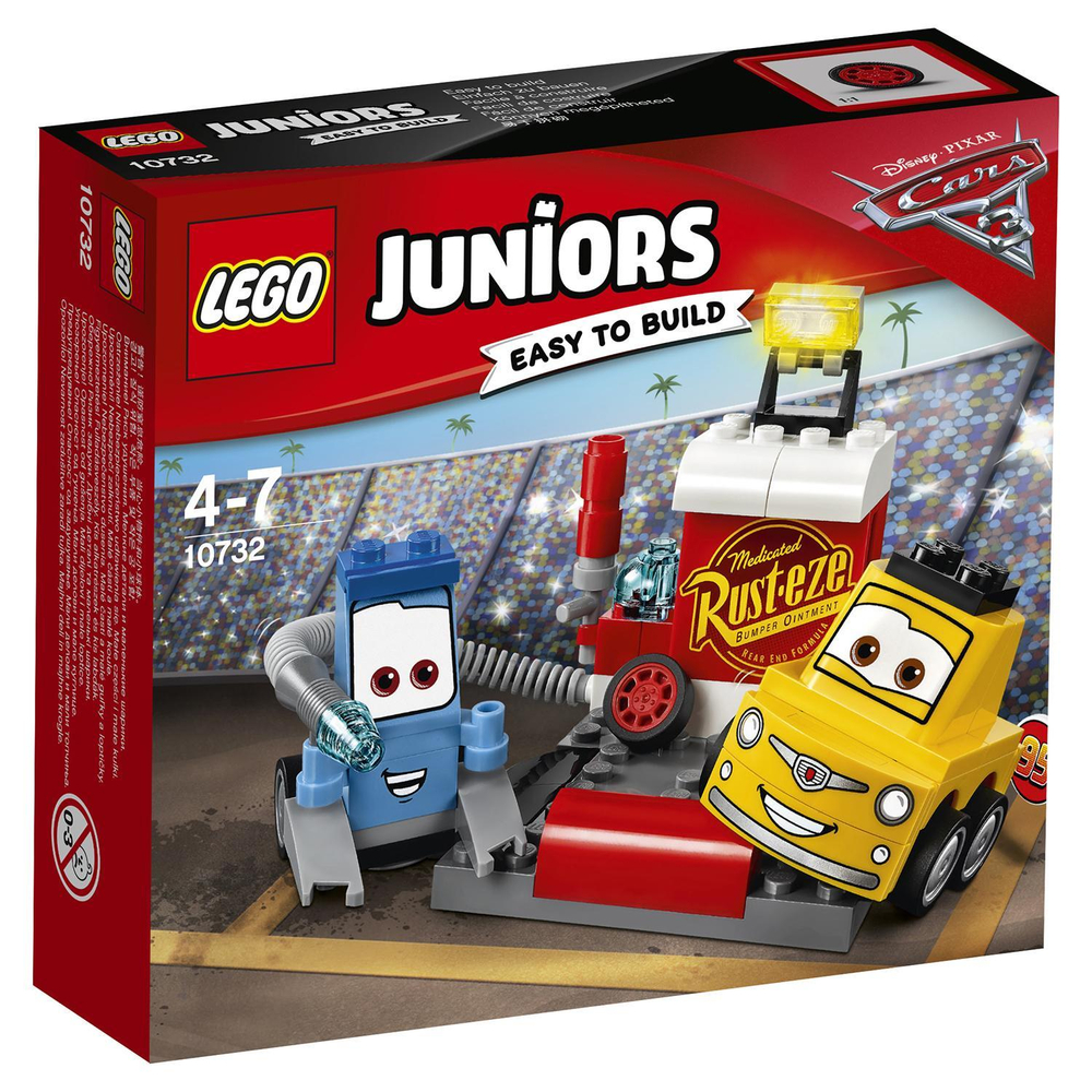 LEGO Juniors: Пит-стоп Гвидо и Луиджи 10732 — Guido and Luigi's Pit Stop — Лего Джуниорс Подростки