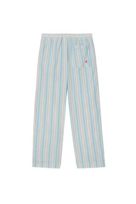 ZARA X BENITO ANTONIO ЖАККАРДОВЫЕ БРЮКИ СВОБОДНОГО КРОЯ В ПОЛОСКУ, СВЕТЛО-СИНИЙ