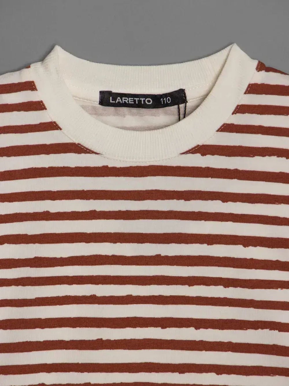 Летний костюм для девочки в полоску с велосипедками