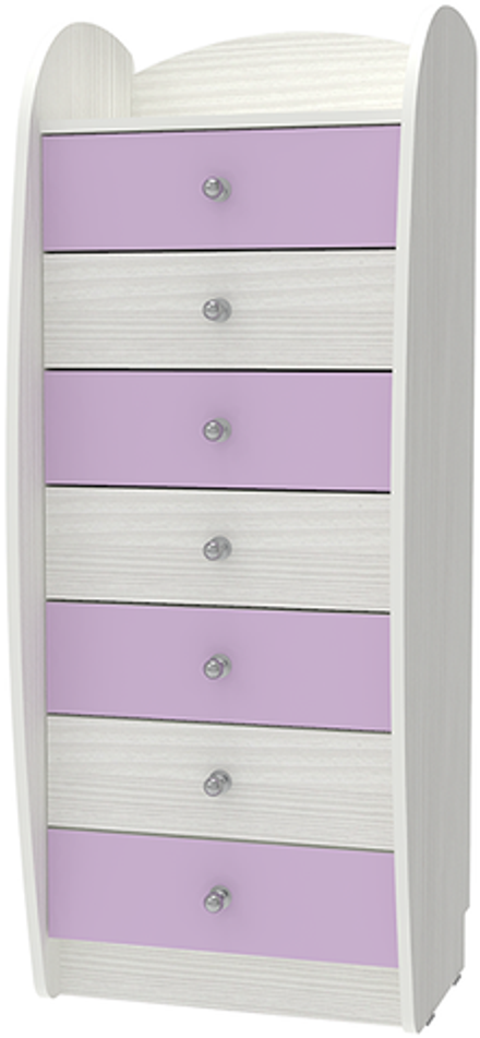 Комод КарИВи Высокий Малыш Белое Дерево Ирис