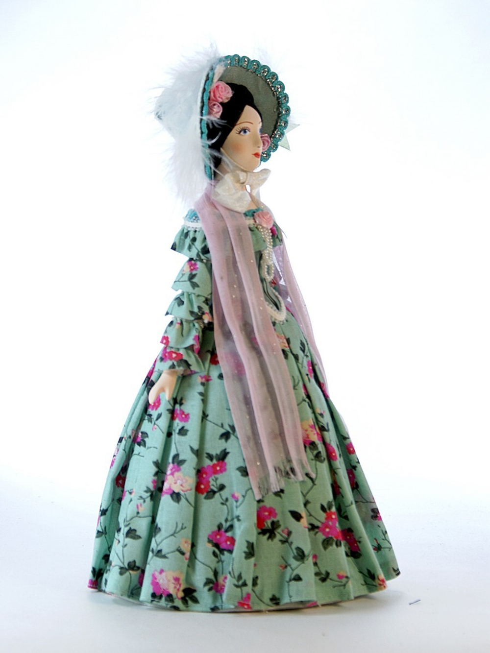 Кукла коллекционная Дама в светском костюме 19 века