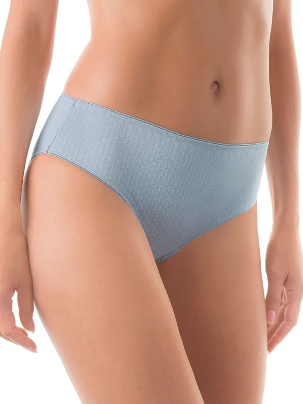 Нежно-голубые трусы-слипы с ромбовидным узором (Размер: 52) (Цвет: нежно-голубой)