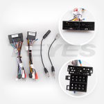 Комплект рамки с разъёмами 9" Hyundai i20 2009-2010 кондей серебро