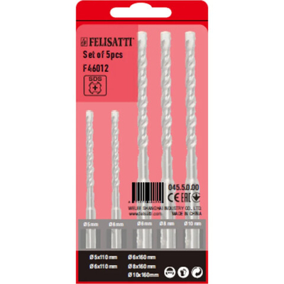 Набор буров FELISATTI SDS+ 5 шт   045.5.0.00