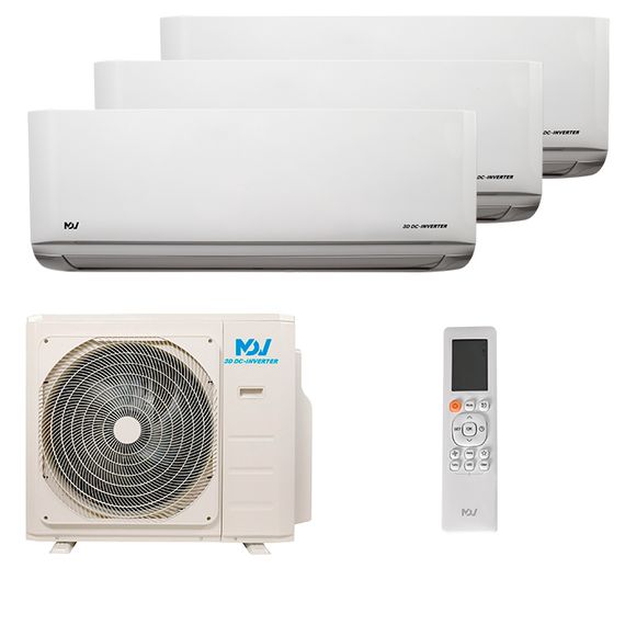 Мультисплит система на 3 комнаты MDV MDSAL-07HRFN8 x 2 + MDSAL-09HRFN8 / MD3O-21HFN8