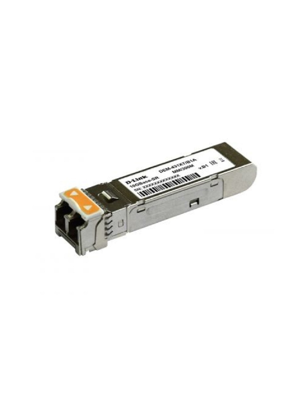 D-Link 431XT/B1A  PROJ Трансивер SFP+ с 1 портом 10GBase-SR для многомодового оптического кабеля (до 300 м, разъем Duplex LC)