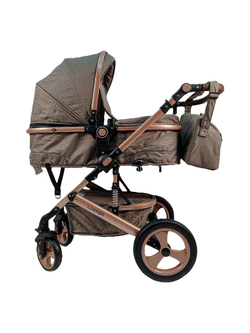 Детская коляска-трансформер 3 в 1 Luxmom 518W,с автолюлькой