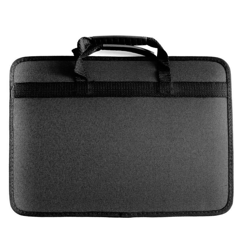 Портфель Канцбург 1отд, Луга, ткань, на молнии, серый