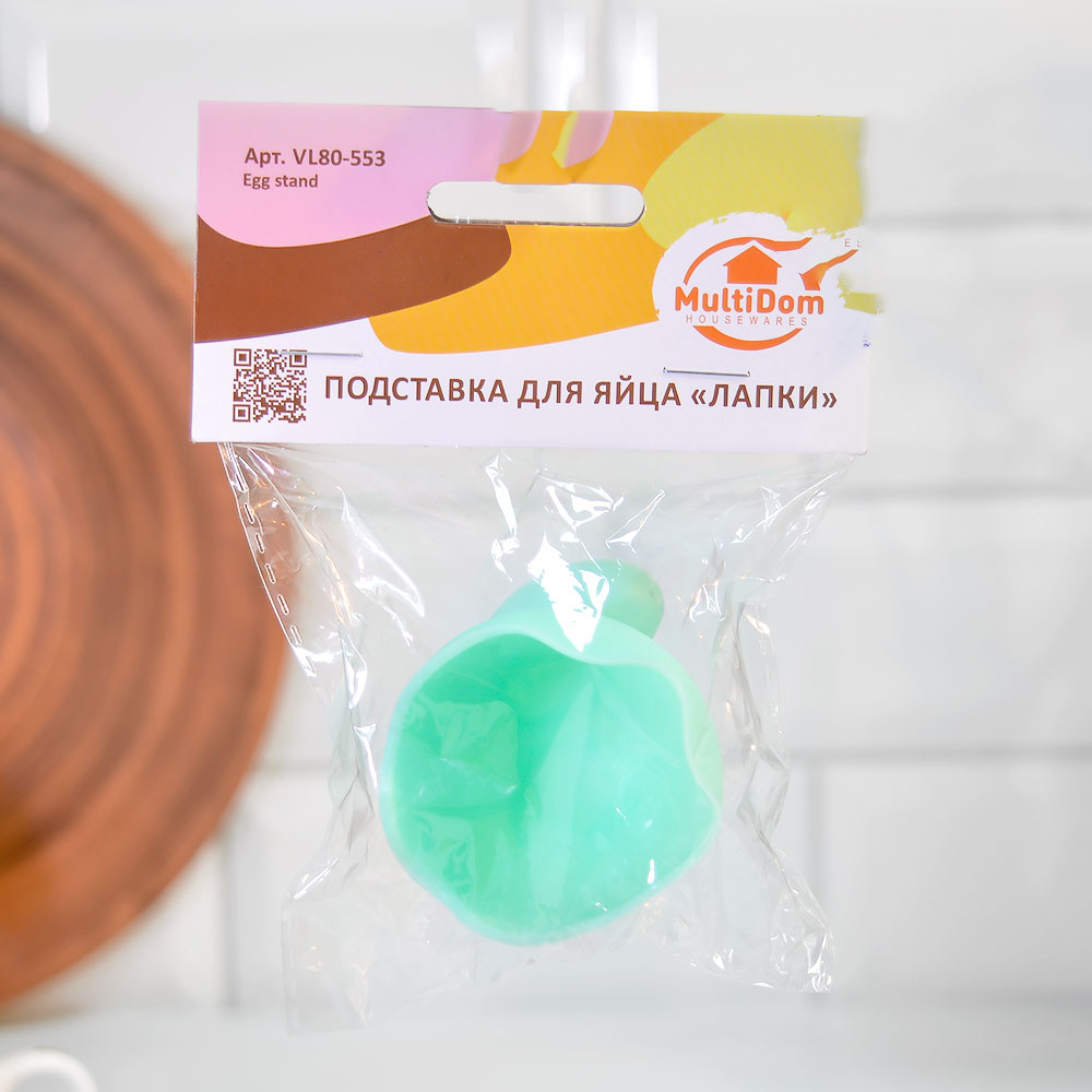 Подставка для яйца "Лапки", цвет микс