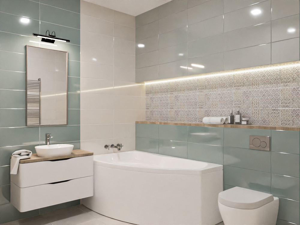 Плитка настенная Azori Brillo Perla 20.1x50.5 см 1.52 м² глянцевая цвет бежевый