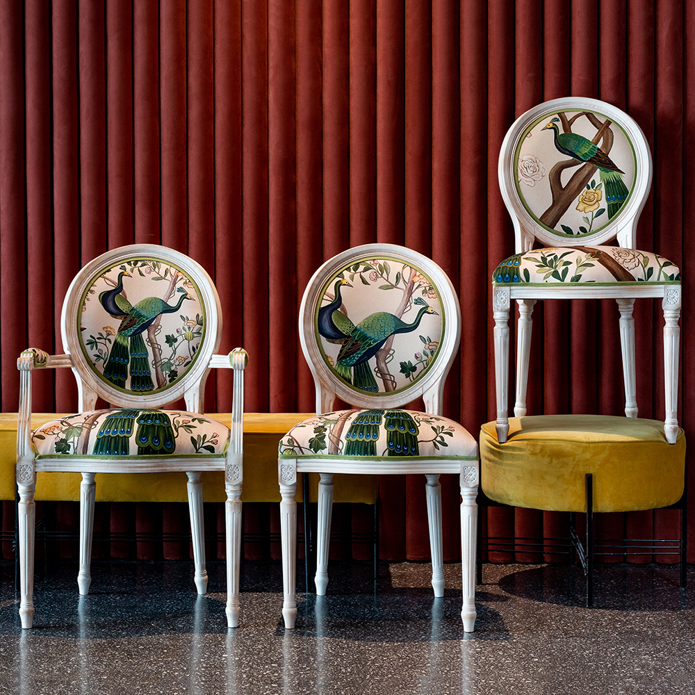 Полукресло Объект мечты Индокитайский зелёный павлин