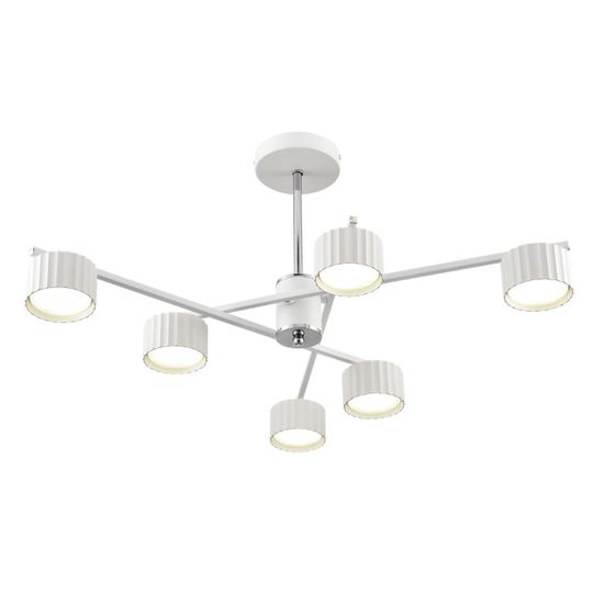 8241/6C COMFI LN25 202 белый/хром, металл Люстра потолочная LED GX53 6*7W 220V KARINA