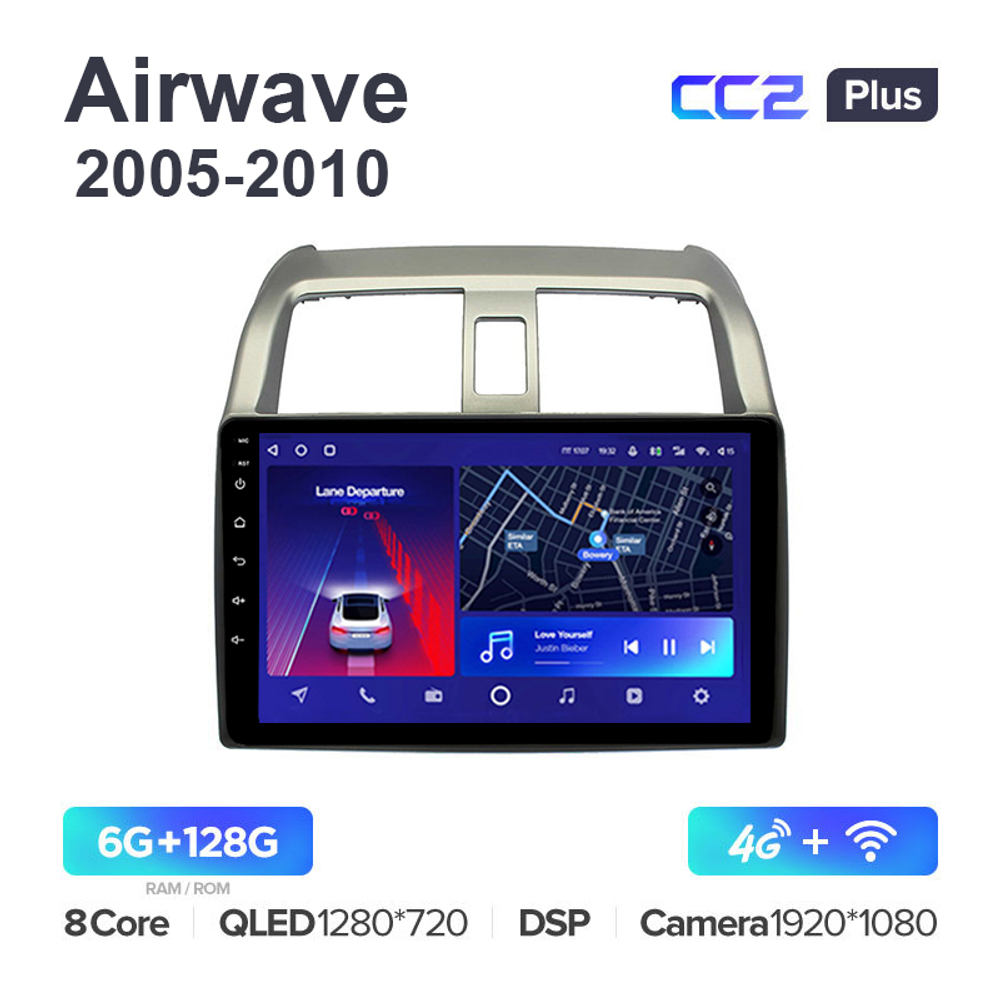 Teyes CC2 Plus 9"для Honda Airwave 2005-2010