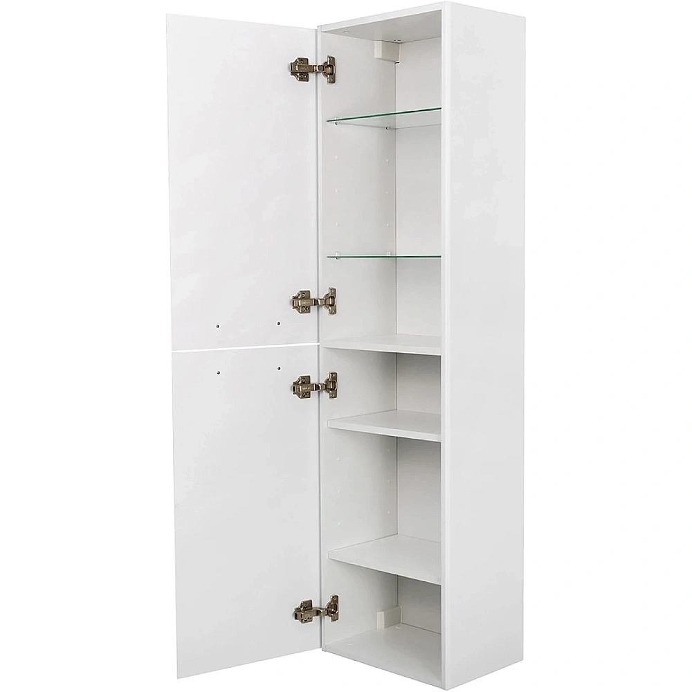 Шкаф-пенал подвесной BelBagno DUE-1500-2A-SC-BL-P 150 Bianco Lucido