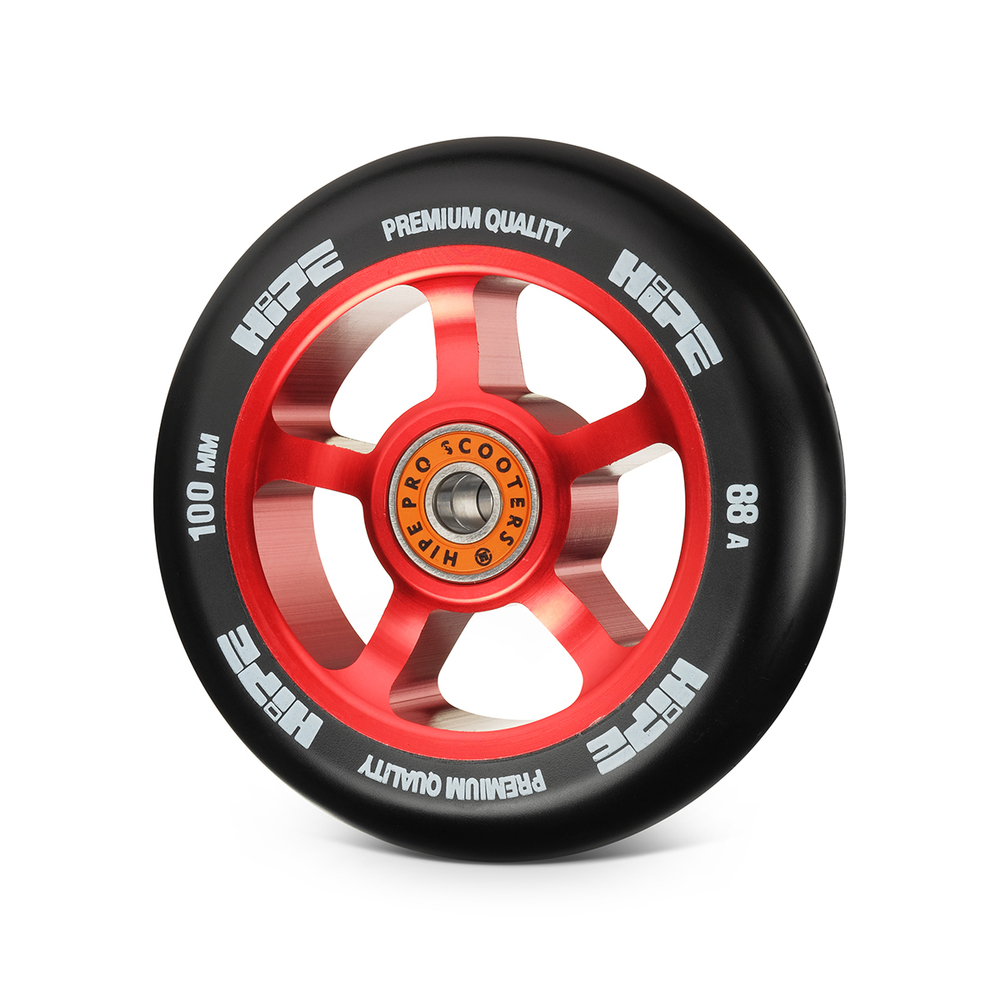 Колеса HIPE  5spoke 100mm красный/черный
