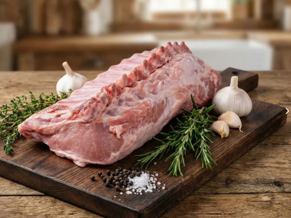 Корейка свиная на кости охлаждённая