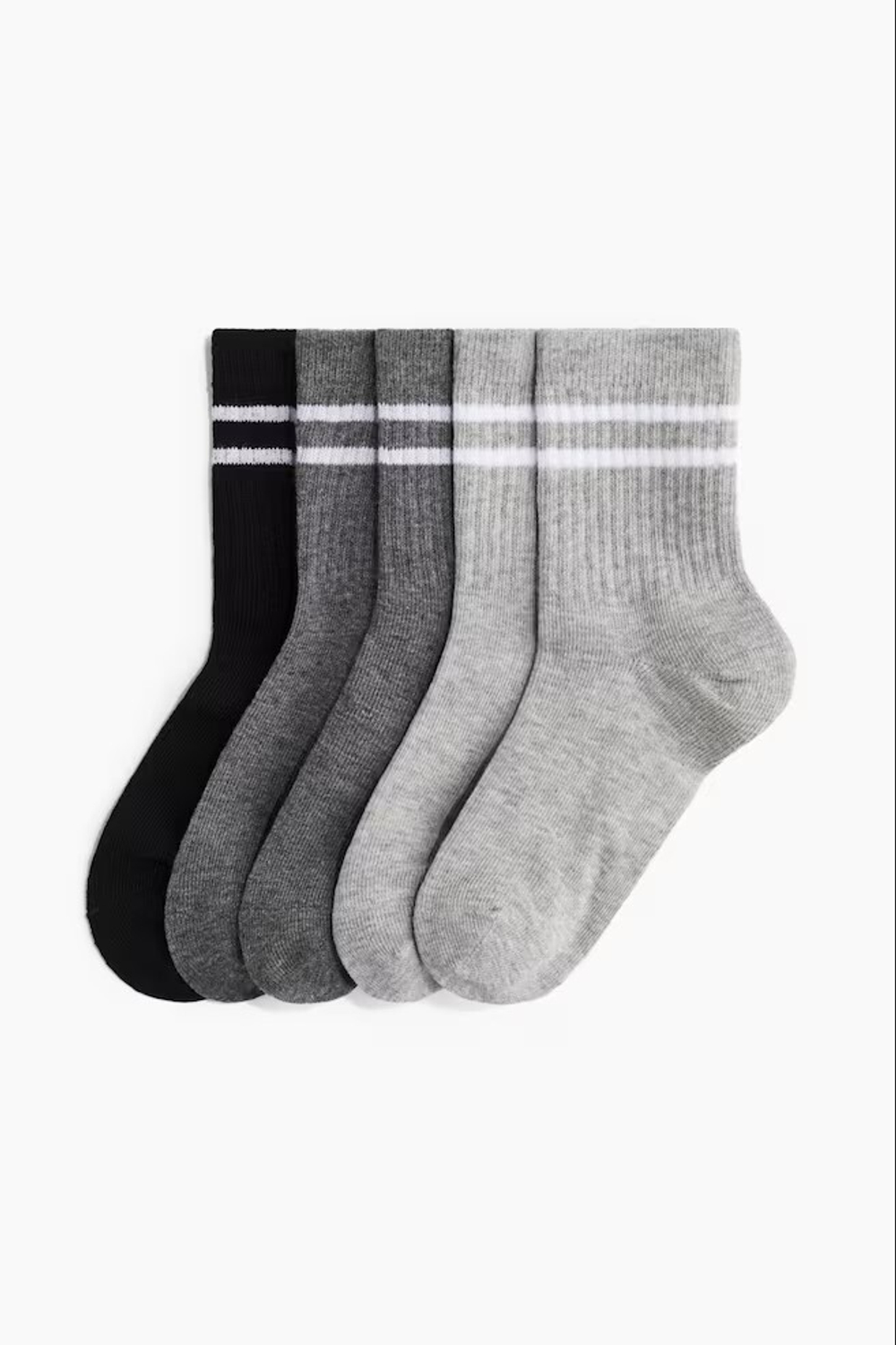 H&M Набор из пяти пар носков DryMove™, серый