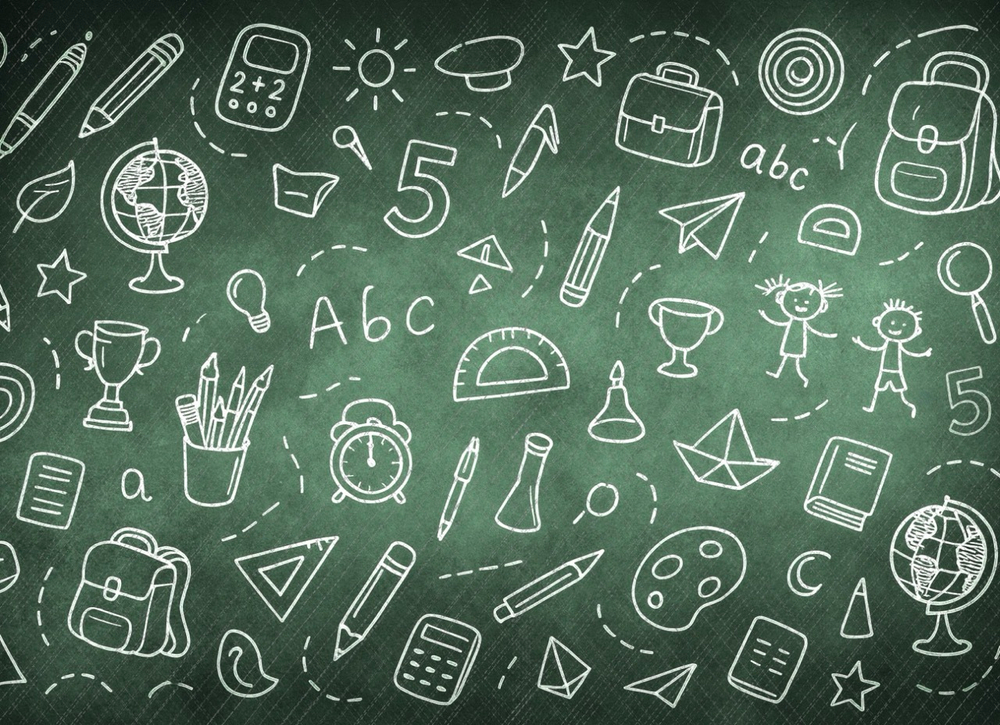 Школьная доска №2 для младших классов - 11.25- фон неопреновый