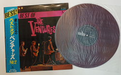 Винтажная виниловая пластинка LP The Ventures The Best Of The Ventures Vol. 2 (Red Vinyl) (Japan 1966)