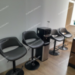 Стул барный JY1995 серый PU/черный/черный