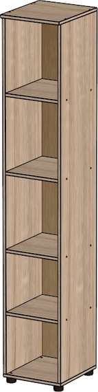 Стеллаж узкий Стандарт Про дуб сонома