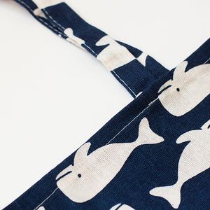 Сумка текстильная Linen Whales