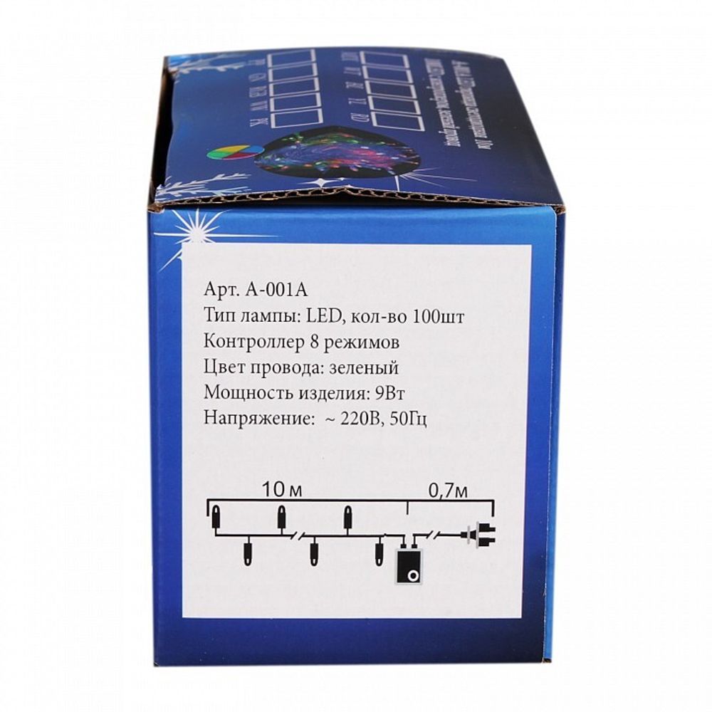 Гирлянда Нить Sneha  A-001A LED WT