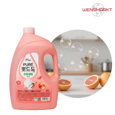 Гель для мытья посуды PIGEON PURE Grapefruit, 3 л, Корея