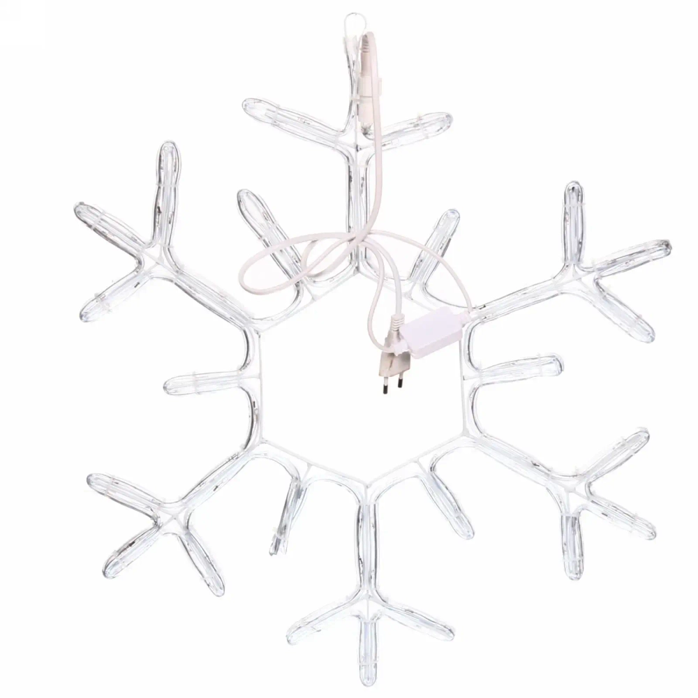 Фигура светодиодная, дюралайт, 55 см,»Снежинка», Синий (мерцание)